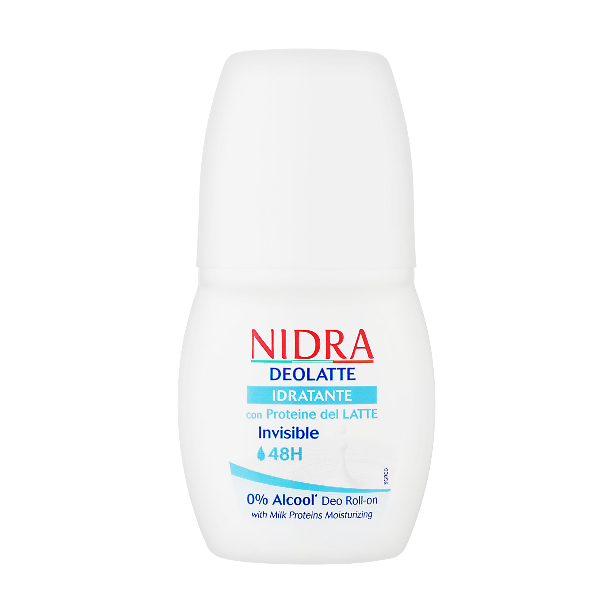 Кульковий дезодорант Nidra Deolatte Idratante 48H Deo Roll-on зволожувальний, з молочними протеїнами, 50 мл